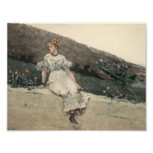 Winslow Homer - den trädgårds- väggen Fototryck