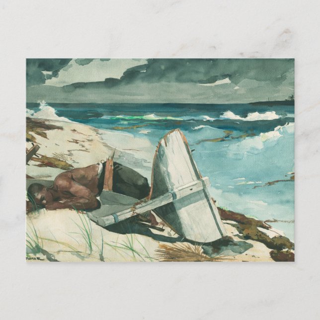 Winslow Homer - Efter orkanen Bahamas Vykort (Framsida)