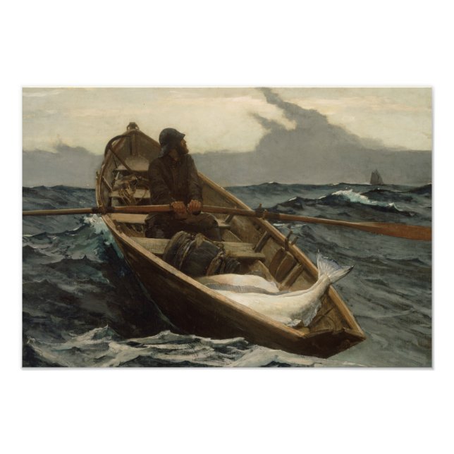 Winslow Homer - Fog Warning Fototryck (Framsidan)