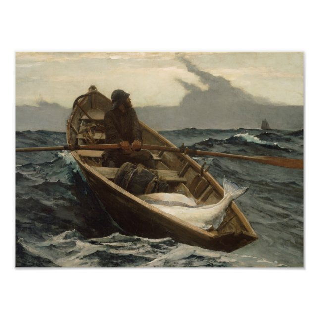 Winslow Homer - Fog Warning Fototryck (Framsidan)