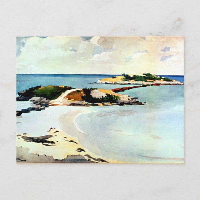 Winslow Homer - Gallow Island Vykort (Framsida)