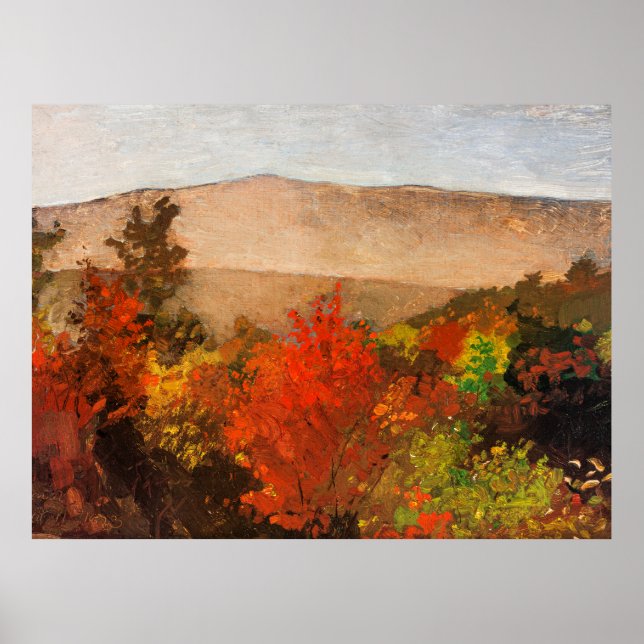Winslow Homer, höstens trädtoppar, Poster (Framsidan)