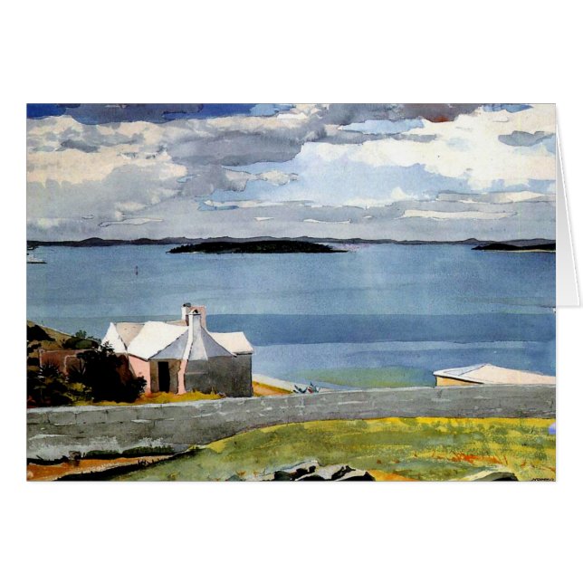 Winslow Homer - Inland Vatten, Bermuda OBS Kort (Framsidan Horizontal)