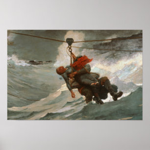 Winslow Homer - Life Line Poster