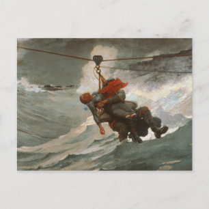 Winslow Homer - Life Line Vykort