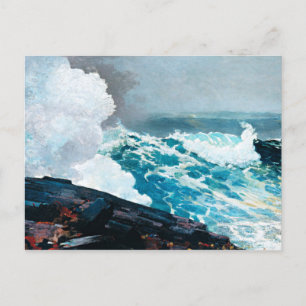 Winslow Homer-målning, Northeaster, 1895 Vykort