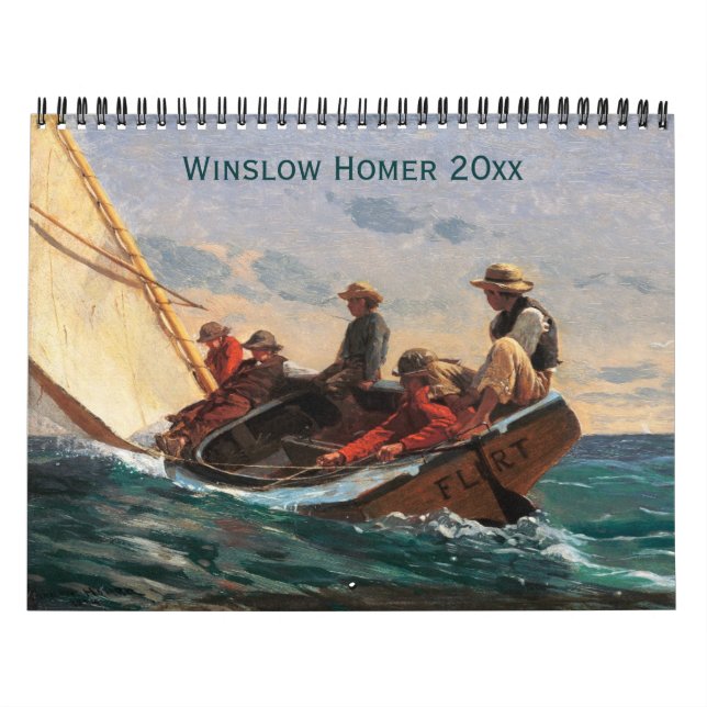 Winslow Homer-målningar Fint konstkalender Kalender (Omslag)