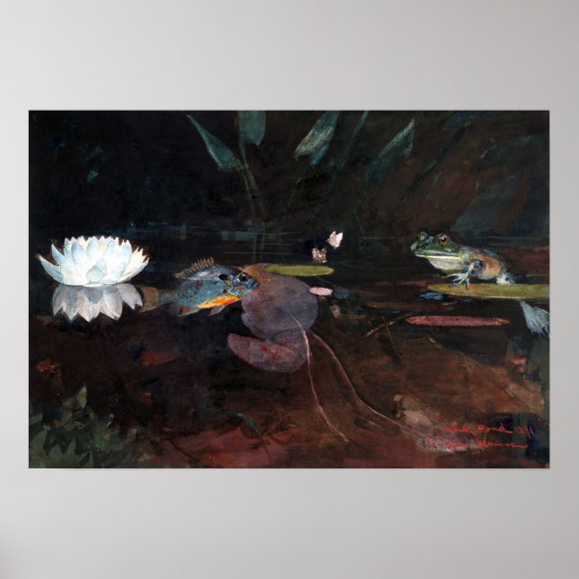 Winslow Homer Mink Pond Poster (Framsidan)