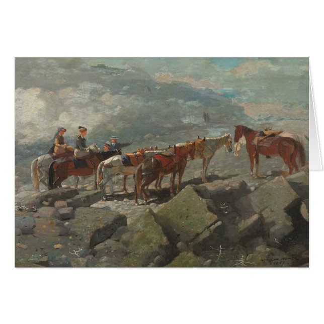Winslow Homer - Montera Washington Hälsningskort (Framsidan Horizontal)