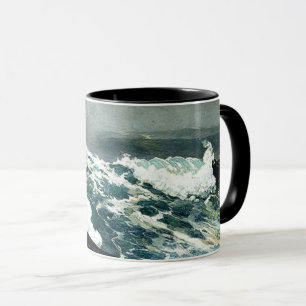 Winslow Homer - Noreaster, berömd-målning, Mugg