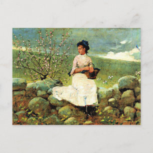 Winslow Homer - persiko-Blommar Vykort