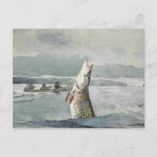 Winslow Homer - Pike, Sjö St. John Vykort