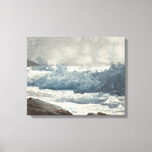 Winslow Homer - Prout's Nacke, Breakers Canvastryck (Framsida)