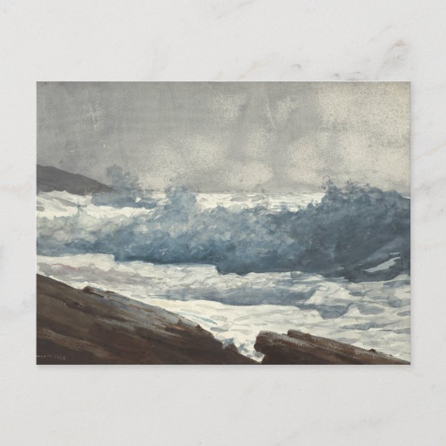 Winslow Homer - Prout's Nacke, Breakers Vykort (Framsida)