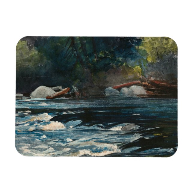 Winslow Homer - Rapids, Hudson River Magnet (Horisontell)