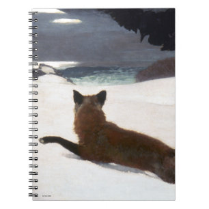 WINSLOW HOMER: RÄVJAKT, 1893 ANTECKNINGSBOK MED SPIRAL