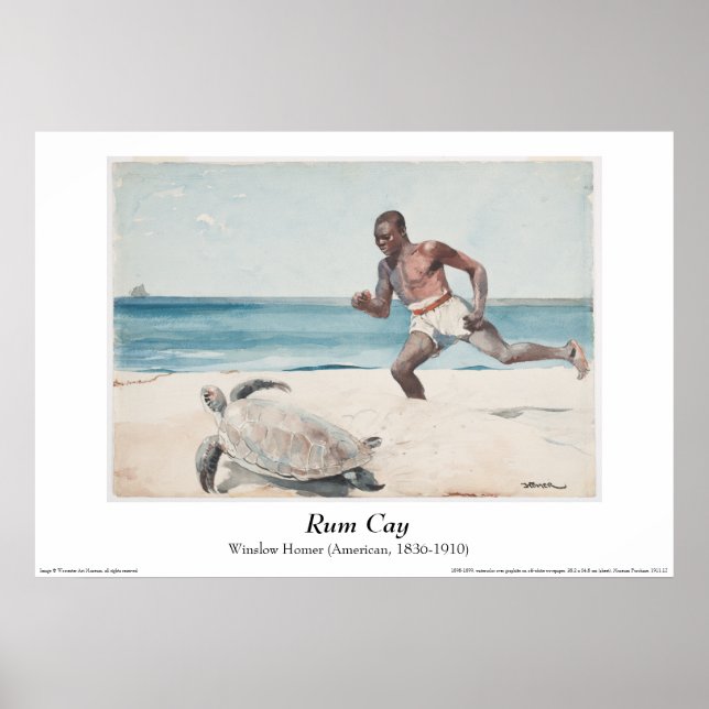 Winslow Homer - "Rum Cay" Poster (Framsidan)