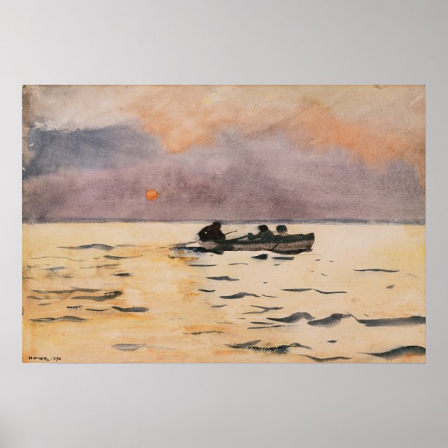 Winslow Homer Rwing Home Poster (Framsidan)