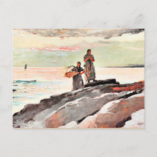 Winslow Homer - Saco Bay, berömd-målning Vykort