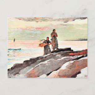 Winslow Homer - Saco Bay, bra art, Vykort