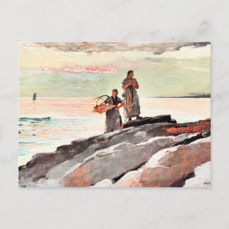 Winslow Homer - Saco Bay, bra art, Vykort