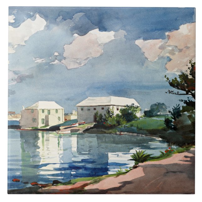 Winslow Homer, Salt Kettle, Bermuda Kakelplatta (Framsidan)