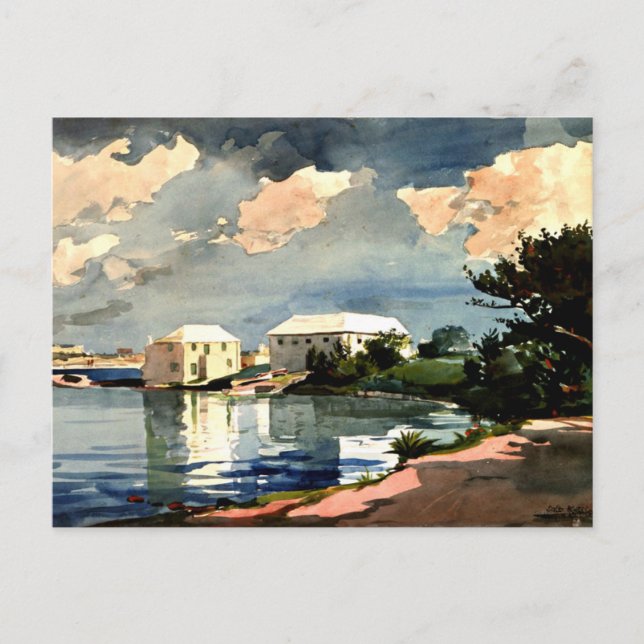 Winslow Homer - Salt Kettle, Bermuda Vykort (Framsida)