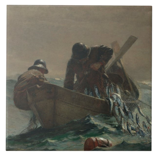Winslow Homer - Sill Net Kakelplatta (Framsidan)
