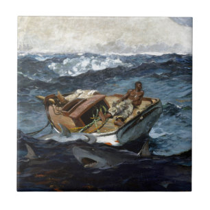 Winslow Homer som bukten strömmer Kakelplatta