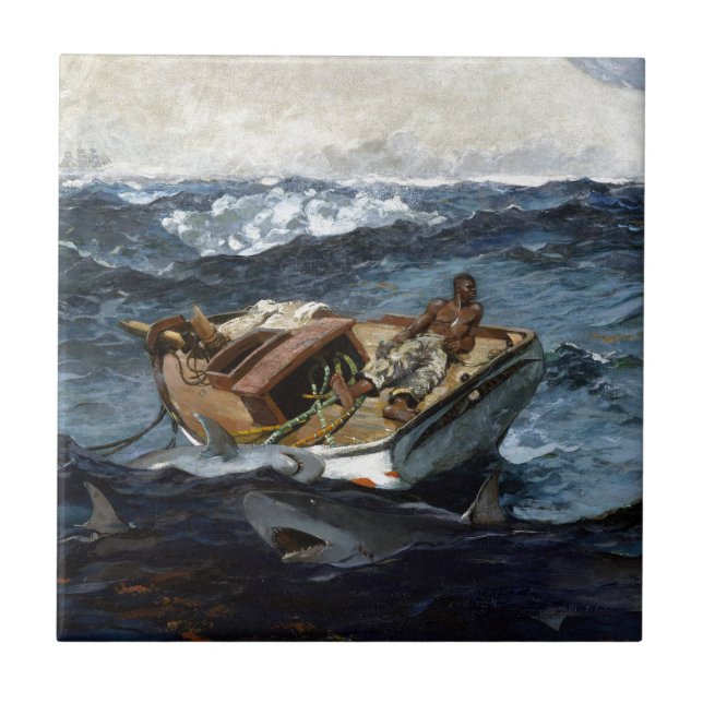 Winslow Homer som bukten strömmer Kakelplatta (Framsidan)