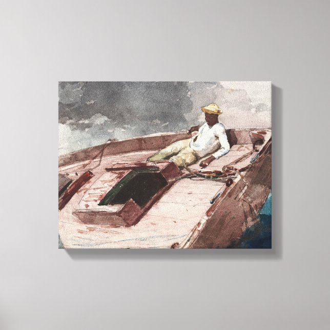 Winslow Homer - Stream Bukt Canvastryck (Framsida)