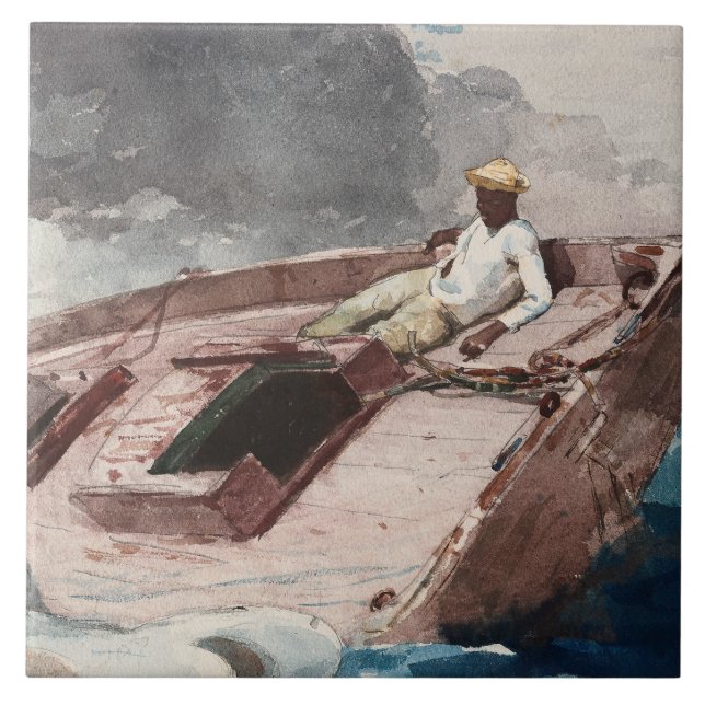 Winslow Homer - Stream Bukt Kakelplatta (Framsidan)