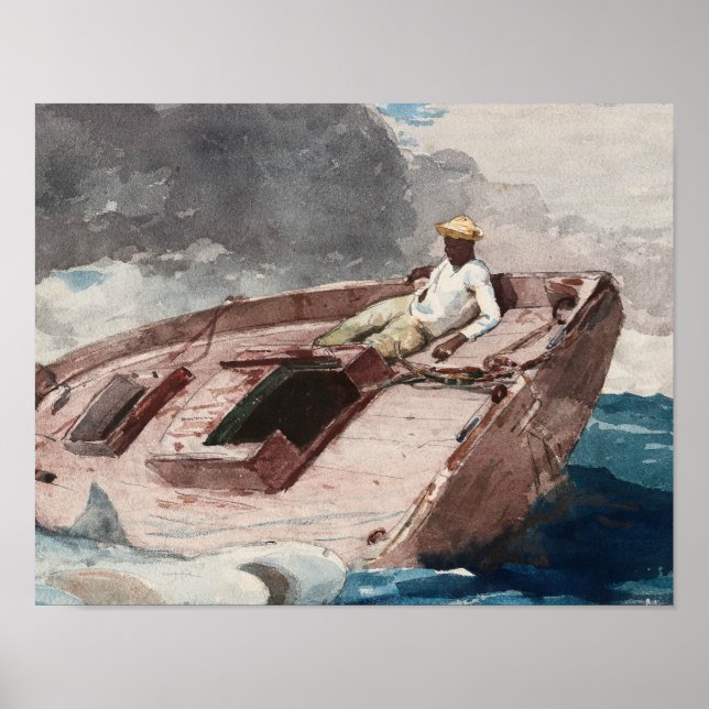 Winslow Homer - Stream Bukt Poster (Framsidan)