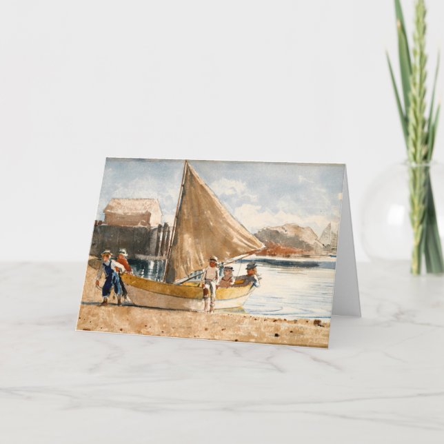 Winslow Homer-teckning, Summertime Kort (Framsida)