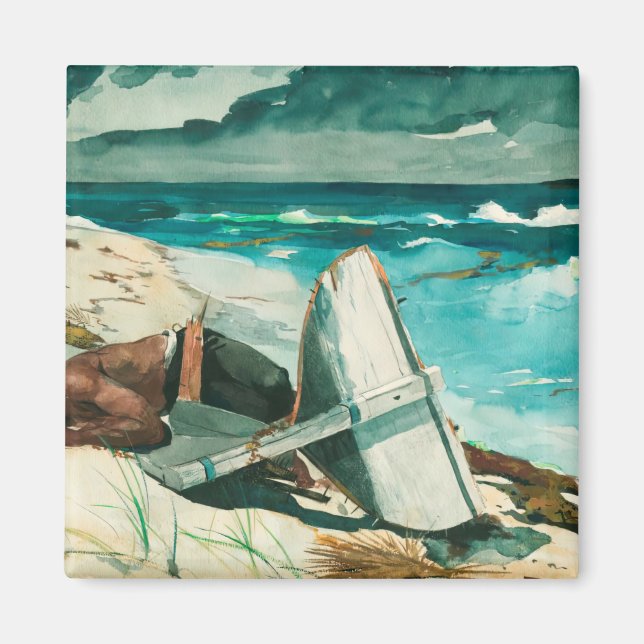 Winslow Homer tras el huracan bahamas Magnet (Framsidan)