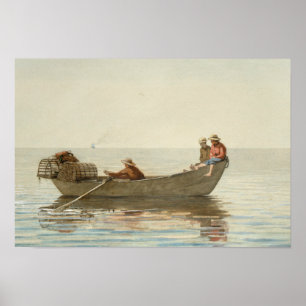 Winslow Homer - tre pojkar i en torg Poster