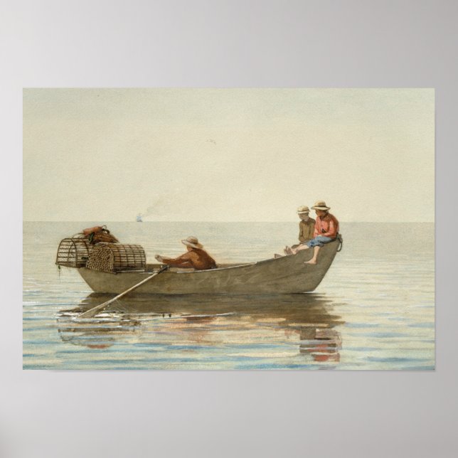 Winslow Homer - tre pojkar i en torg Poster (Framsidan)