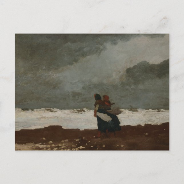 Winslow Homer - Två Figurer vid havet Vykort (Framsida)