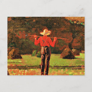 Winslow Homer - Uppfödare med högaffel Vykort
