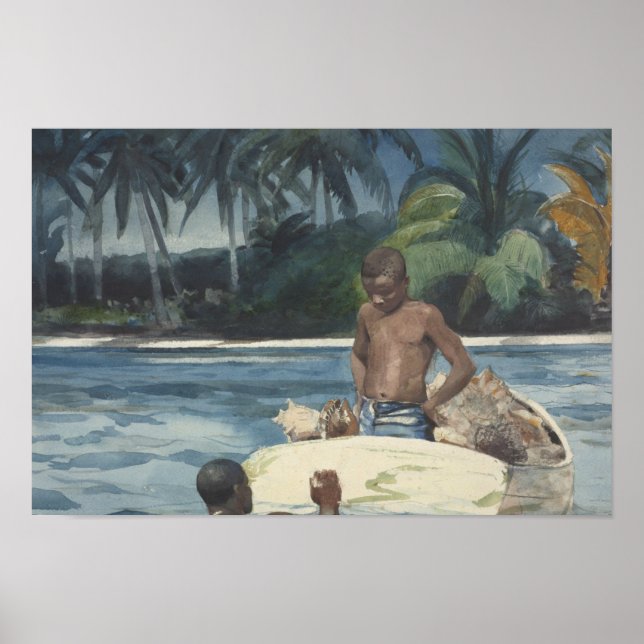 Winslow Homer - Väster India Divers Poster (Framsidan)