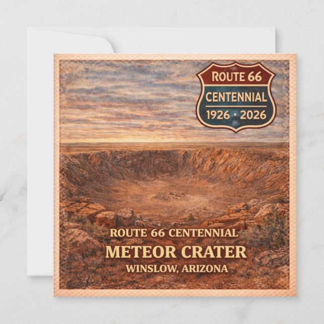 Winslow Meteor Crater Route 66 (Framsida)