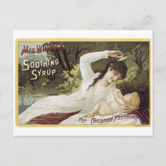 Winslows Soothing Syrup for Teething Spädbarn Vykort