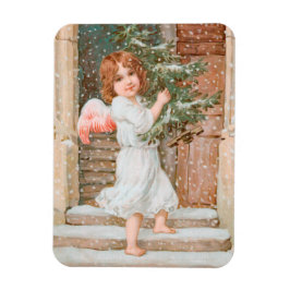 Winsome Angel med Julgran Magnet