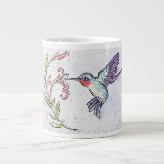 Winsome Hummingbird design på Mugg / Kopp Jumbo Mugg (Framsidan)