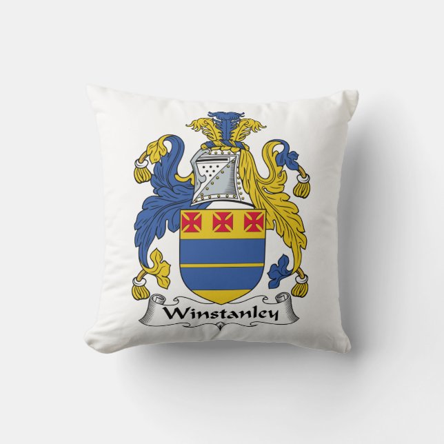 Winstanley familjvapensköld kudde (Framsida)