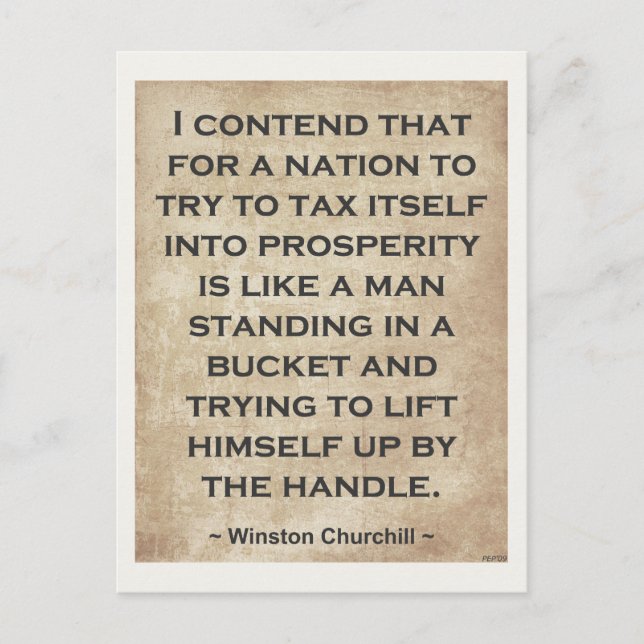 Winston Churchill #1 Vykort (Framsida)