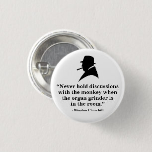 Winston Churchill Badge - Offert 16 Knapp