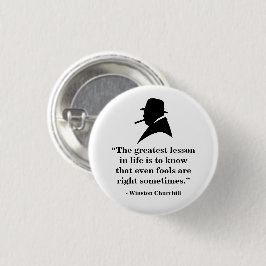Winston Churchill Badge - Offert 25 Knapp