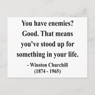 Winston Churchill-citat 3a Vykort