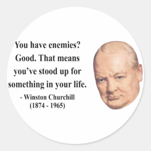 Winston Churchill-citat 3b Runt Klistermärke